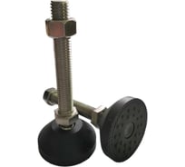 Опора регулируемая шарнирная UnitMC 50хМ12х75 (основание PA66, винт сталь нержавеющая) 400201 50xM12x75 SS