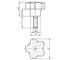 Ручка пятилепестковая KIPP K0185.3206X12 3