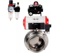 Затвор DN.ru 304-304-EPDM-2W-T-H Ду25 Ру10, с пн.прив. DA-052, пн.распр. PND1-T08-220VAC NAMUR, БКВ LSB-410, БПВ D050-110512