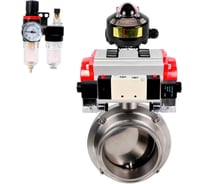 Затвор DN.ru 304-304-EPDM-2W-C-H Ду25 Ру10, с пн.прив. DA-065, пн.распр. PND1-T08-220VAC NAMUR, БКВ LSB-510, БПВ D050-110061