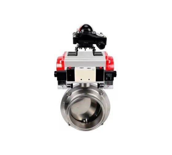 Затвор DN.ru 304-304-EPDM-2W-C-H Ду50 Ру10, с пн.прив. DA-052, пн.распр. PND1-T10-220VAC NAMUR, БКВ LSB-210 D050-110131