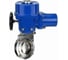 Затвор DN.ru дисковый 304-304-EPDM-2W-C-H Ду32 Ру10 кламповый, пищевая нерж. сталь, эл.привод QT-W (M)-005 380В D050-90016 1
