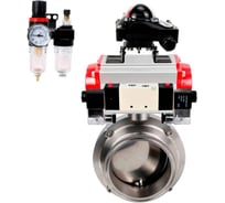 Затвор DN.ru 304-304-EPDM-2W-W-H Ду25 Ру10, с пн.прив. DA-052, пн.распр. PND1-T08-220VAC NAMUR, БКВ LSB-210, БПВ D050-111374
