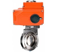 Затвор DN.ru 304-304-Sil-2W-C-H Ду32 Ру10, с электроприводом QT2-005-380VAC D050-107665