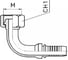 Рукав высокого давления в сборе TITAN LOCK GEYSER-10-2SN-1200 DK M20X1.5(Г)-DK M20X1.5(90)(Г) VK00-00004567 5