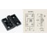 Петля (шарнир) для дверей Holzer Flexo 733 50х62 P733 1