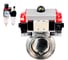Затвор DN.ru 304-304-EPDM-2W-T-H Ду20 Ру10, с пн.прив. DA-052, пн.распр. PND1-T10-220VAC NAMUR, БПВ D050-110582 1