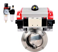 Затвор DN.ru 304-304-Sil-2W-W-H Ду15 Ру10, с пн.прив. DA-065, пн.распр. PND1-T08-220VAC NAMUR, БПВ D050-122146