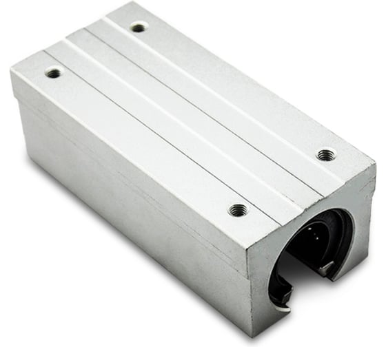 Линейный подшипник ISKRA в сборе с корпусом SBR25L-UU, SBR25LUU-ISKRA