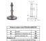Опора из нержавеющей стали MVT.tech MF16.80.120SS MVT MF16.80.120SSMVT 3