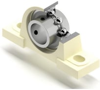 Подшипниковый узел пластиковый ISKRA UCP205 PL/SS, VKUCP205PLSS-ISKRA
