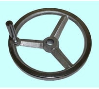 Маховик TLX 250x25x50x8мм DxdxHxb с 3-мя спицами, чугун с ручкой 65909