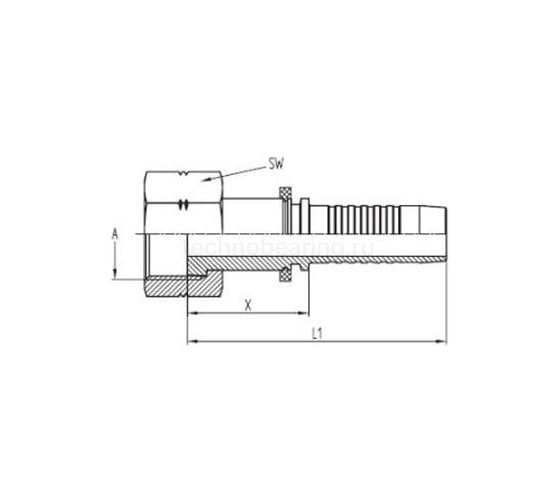 Фитинг TITAN LOCK DN 16 ORFS (Г) 1.3/16, 5 шт., TL-ORFS16F1.3/16_5