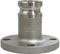 Соединение TITAN LOCK 4in типа FA, камлок ниппель с фланцем (нерж. 316) TL400FASS