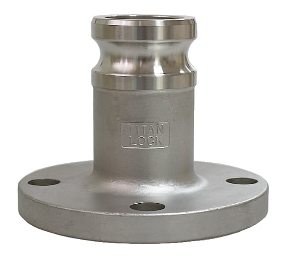 Камлок TITAN LOCK 2in типа FA, ниппель с фланцем, алюминий, TL200FAAL 1