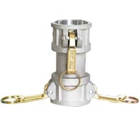 Камлок TITAN LOCK типа DD (переходник розетка 2" х розетка 2"), алюминий, TL200DDAL