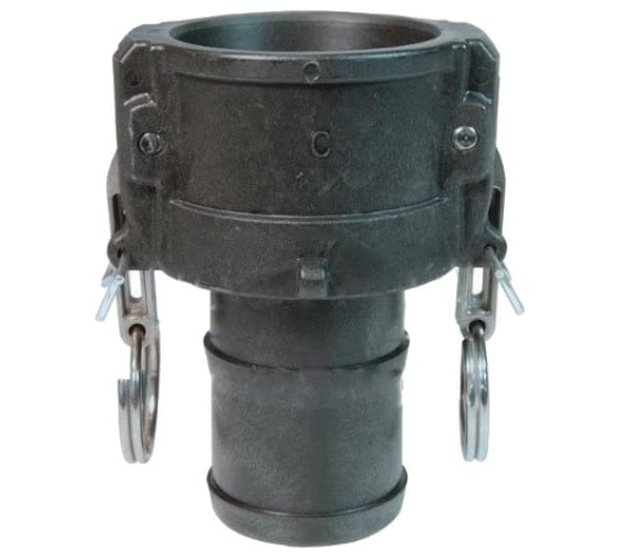 Камлок TITAN LOCK 1,5in типа С, розетка с хвостовиком (полипроп.) TL150CPP 1