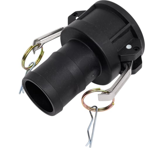 Камлок TITAN LOCK 2in типа С, розетка с хвостовиком (полипроп.) TL200CPP