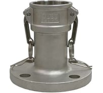 Соединение TITAN LOCK 4in типа FC, камлок розетка с фланцем (нерж. 316) TL400FCSS