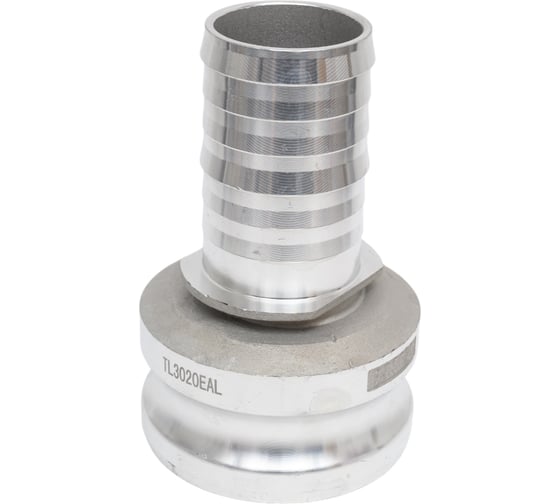 Камлок TITAN LOCK 3in типа E, ниппель с хвостовиком под рукав 2in, алюминий, TL3020EAL