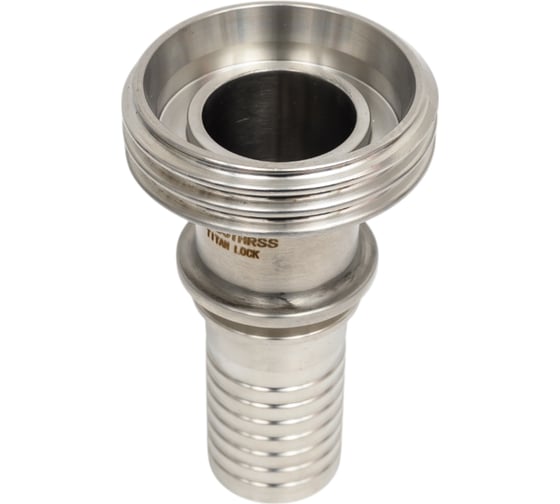 Штуцер TITAN LOCK 1in, резьбой под рукав DIN 11851 DN25 нерж. 316L TL25THRSS