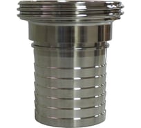 Штуцер TITAN LOCK 3in, резьбовой под рукав SMS 3" нерж. 316L TL3THRSS-S