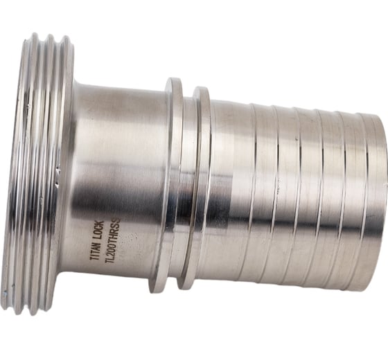 Штуцер TITAN LOCK 2in, резьбой под рукав DIN 11851 DN50 нерж. 316L TL50THRSS