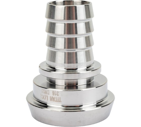 Конический штуцер TITAN LOCK 0,75in под рукав DIN 11851 DN20 нержавеющая сталь 316L TL20CONSS