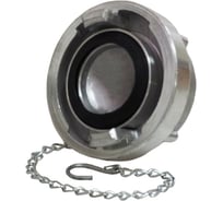 Соединение типа Storz TITAN LOCK заглушка с крепежной цепью, KA=133, алюминий TLSTORZ133