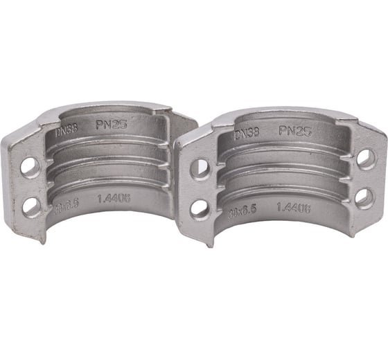 Усиленный 4-х болтовый хомут TITAN LOCK нерж. сталь TL38X6.5SS