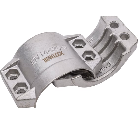 Усиленный 4-х болтовый хомут TITAN LOCK нерж. сталь TL38X6.5SS
