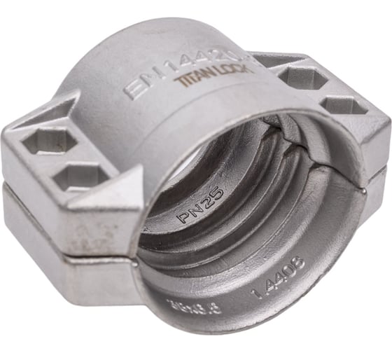 Усиленный 4-х болтовый хомут TITAN LOCK нерж. сталь TL38X6.5SS