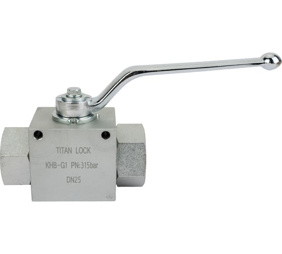 Гидравлический шаровой кран TITAN LOCK 1", типа ВР-ВР, с креп. отв., сталь TLHYDV1F 1