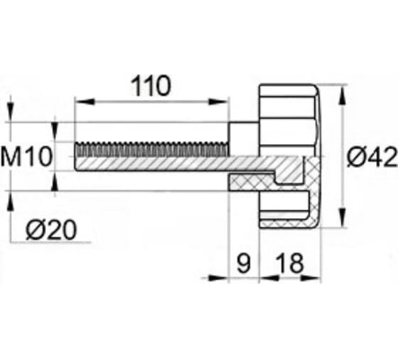 Фиксатор IVK group Ф42М10-110ЧН