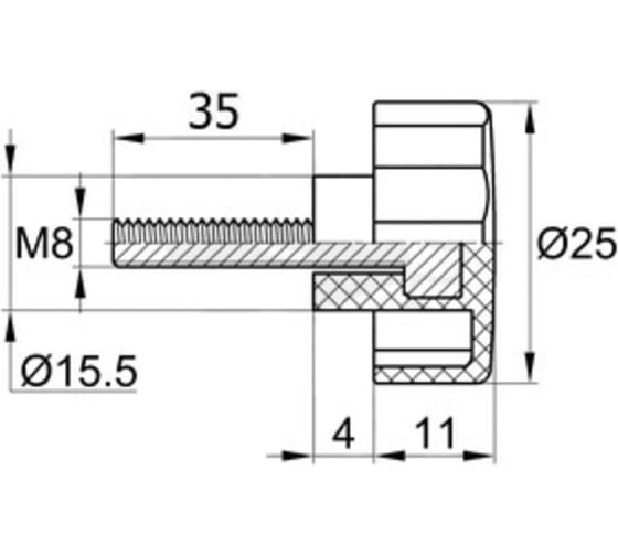 Фиксатор IVK group Ф25М8-35ЧН