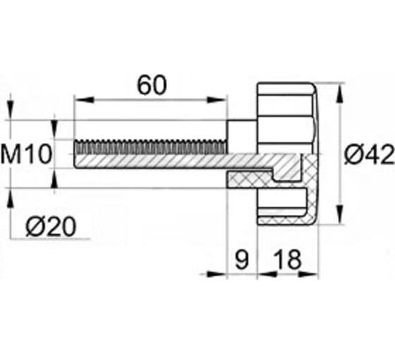 Фиксатор IVK group Ф42М10-60ЧН