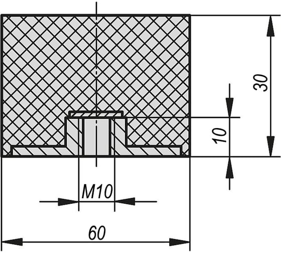 Резинометаллический буфер KIPP K0573.06003055