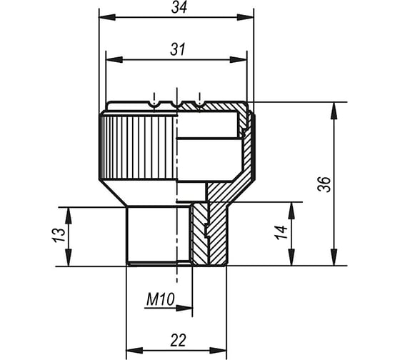 Ручка с накаткой KIPP K0247.310