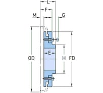 Полумуфта SKF F90RSBFLG S