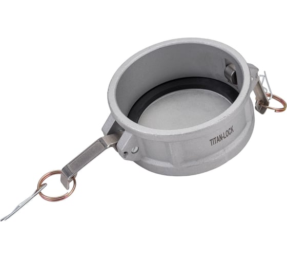 Алюминиевый камлок TITAN LOCK типа DC серия EcoLine, заглушка для ниппеля 4" TL400DCAL-EL