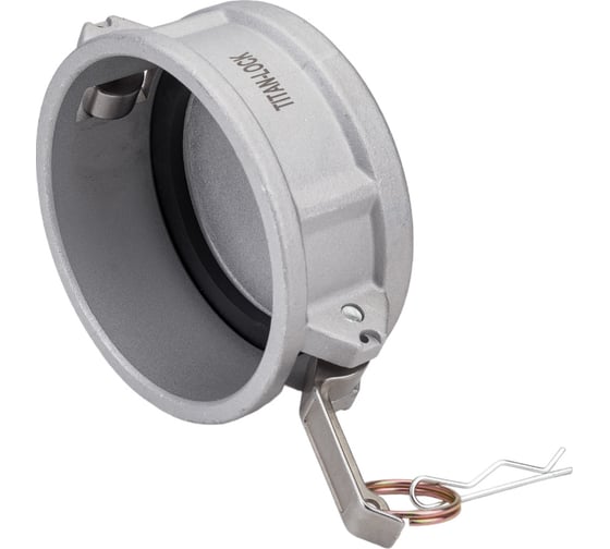 Алюминиевый камлок TITAN LOCK типа DC серия EcoLine, заглушка для ниппеля 4" TL400DCAL-EL