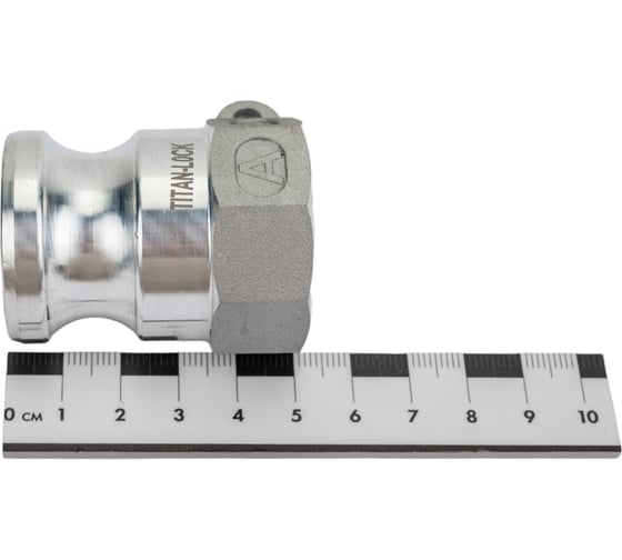 Алюминиевый камлок TITAN LOCK типа А серия EcoLine, ниппель внутр. резьба BSP 1" TL100AAL-EL