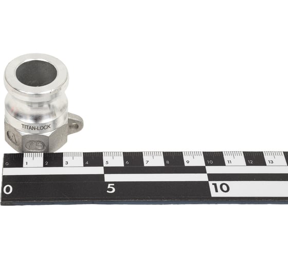 Алюминиевый камлок TITAN LOCK типа А серия EcoLine, ниппель внутр. резьба BSP 3/4" TL75AAL-EL