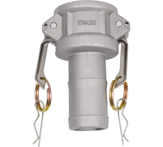 Алюминиевый камлок TITAN LOCK типа С серия EcoLine, розетка с хвостовиком 1 1/2" TL150CAL-EL