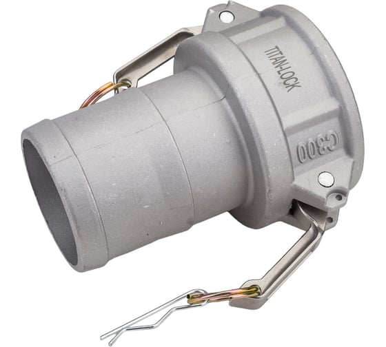 Алюминиевый камлок TITAN LOCK типа С серия EcoLine, розетка с хвостовиком 3" TL300CAL-EL