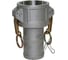 Алюминиевый камлок TITAN LOCK типа С серия EcoLine, розетка с хвостовиком 8" TL800CAL-EL 1