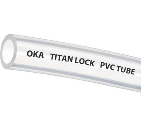 Прозрачная безнапорная ПВХ трубка TITAN LOCK OKA внутренний диаметр 10 мм 20м TL010OK_20
