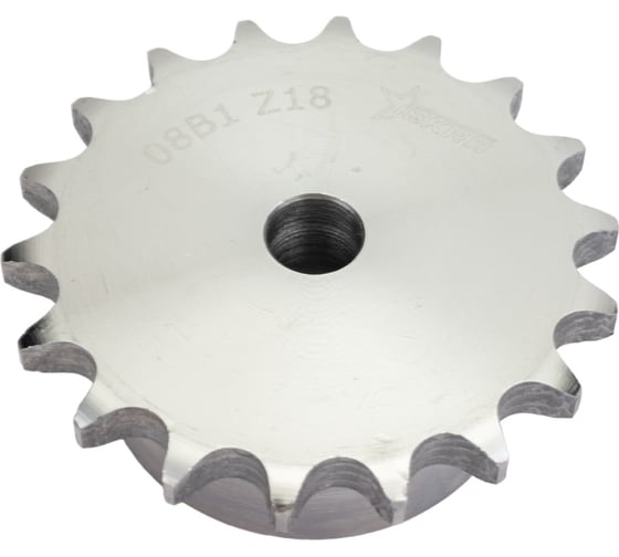 Звездочка со ступицей под расточку ISKRA для цепи 08B-1, z=18, 1/2"x5/16" PS09018