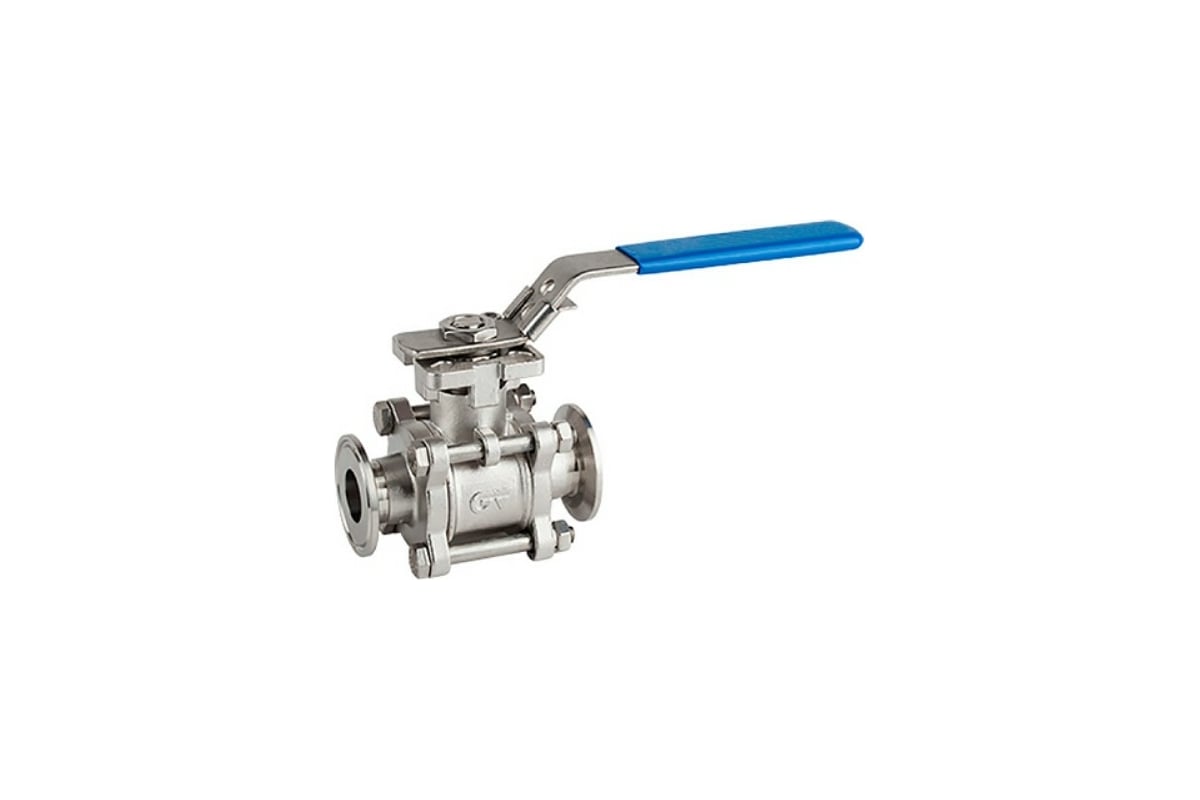 Трехсоставной шаровой кран TITAN LOCK из нержавеющей стали (AISI 304 ...