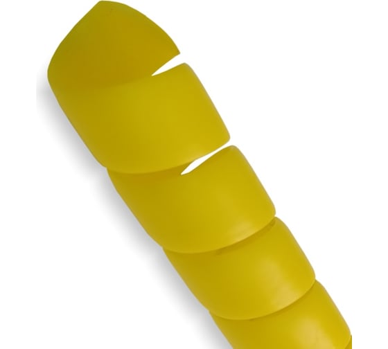 Спиральная пластиковая защита SG PARLMU -26-F12, полипропилен, размер 26, плоская поверхность, цвет желтый, длина 1 м PR0200500